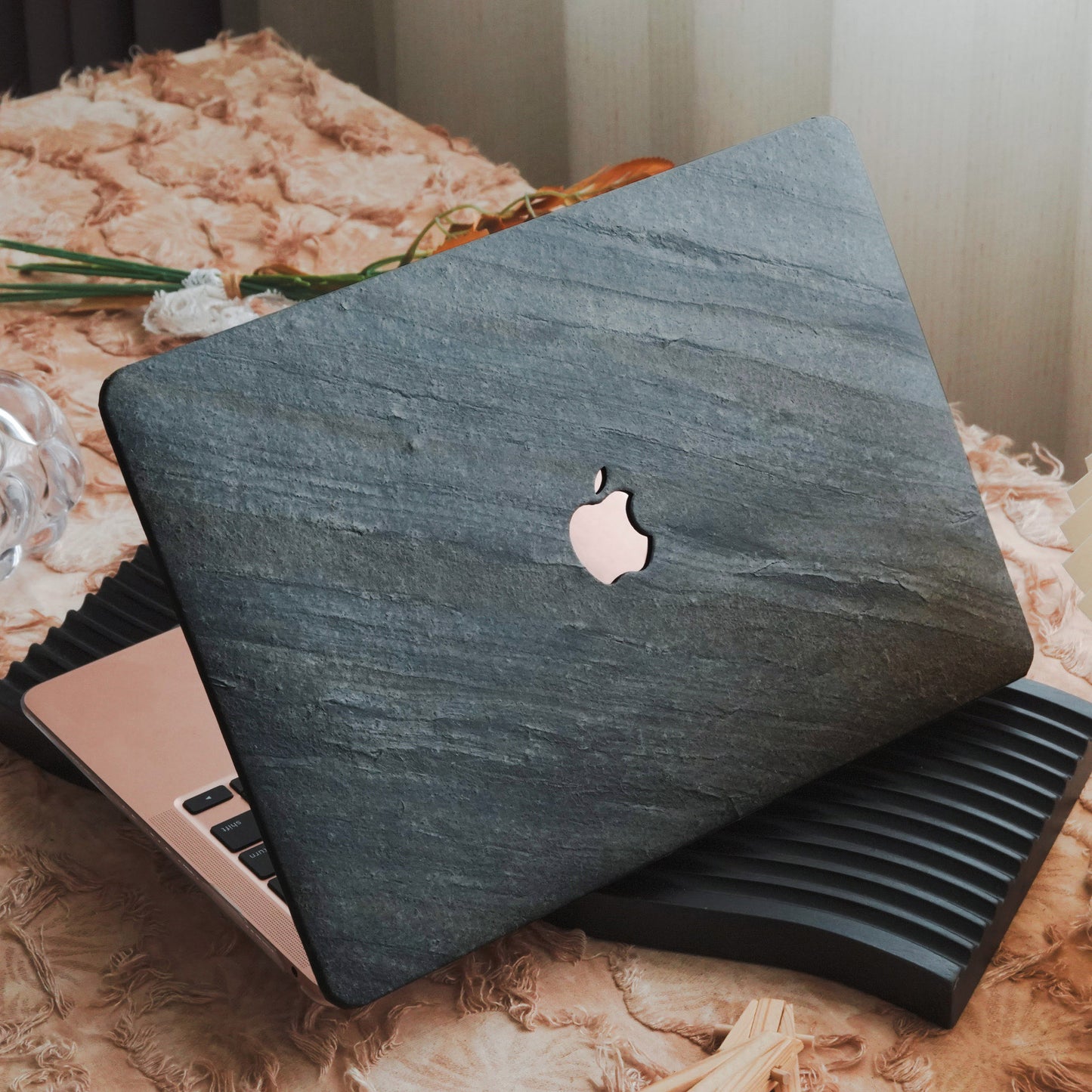 Marble ♾ Deep Blue Premium Texture MacBook Case