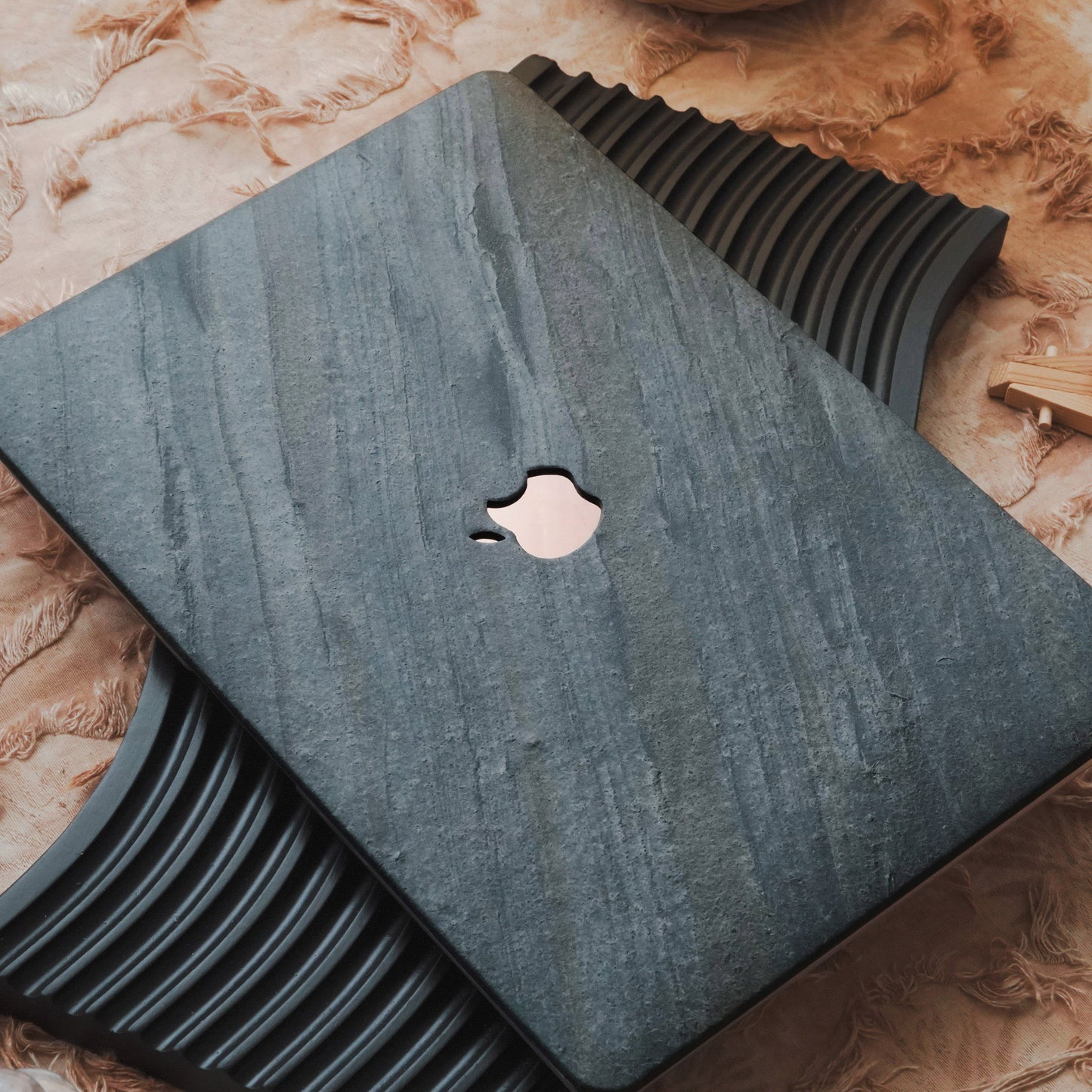 Marble ♾ Deep Blue Premium Texture MacBook Case