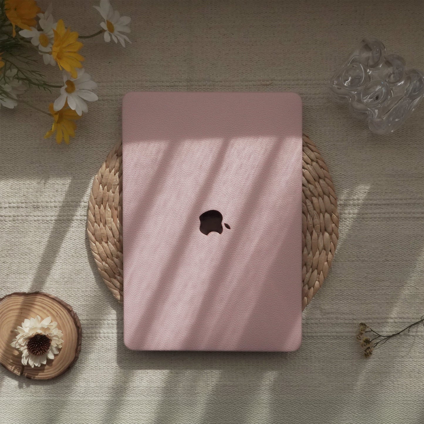Cherry Blossom Lychee Grain Macbook Case