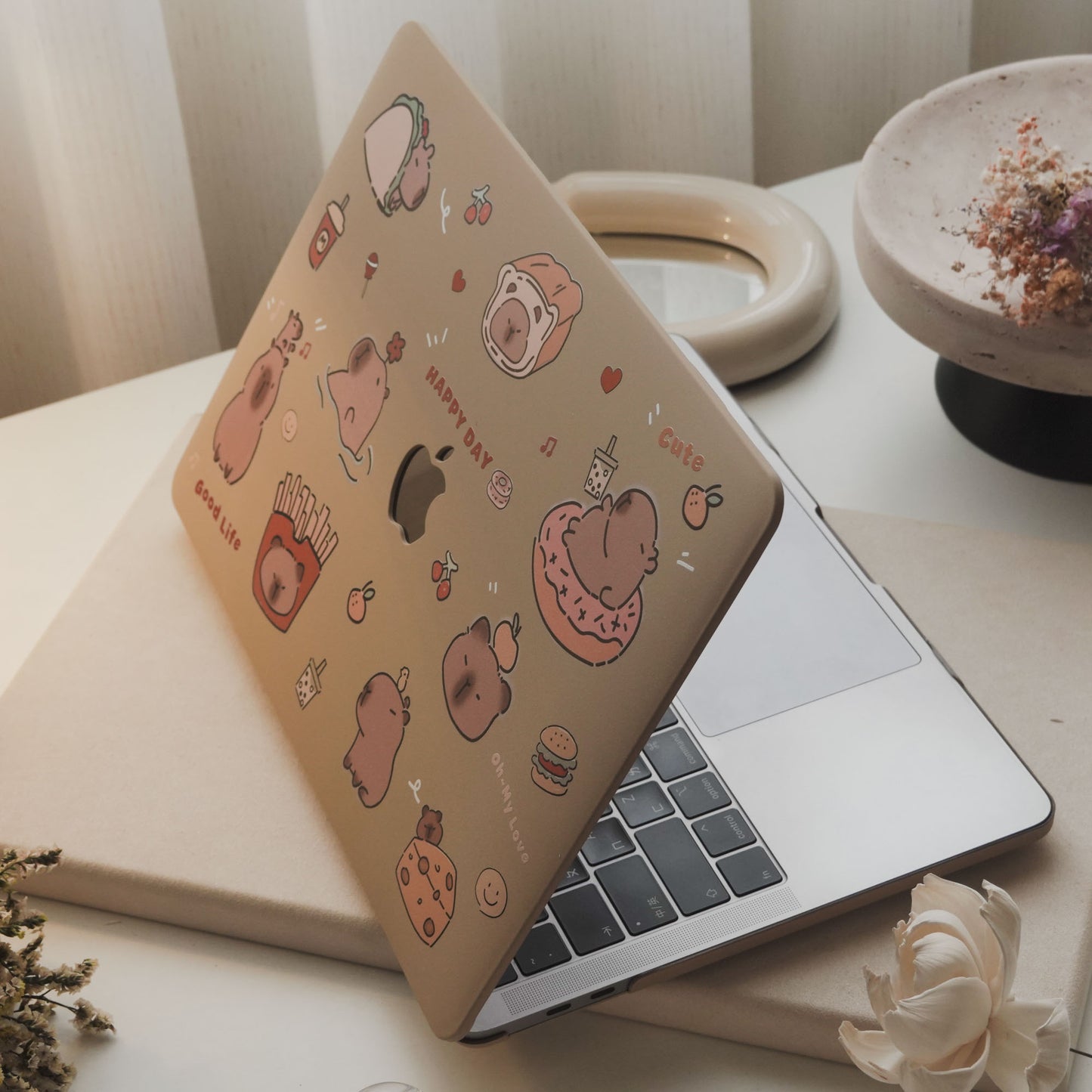 This is us Designer Q-version Capybara Hand-drawn Macbook Case