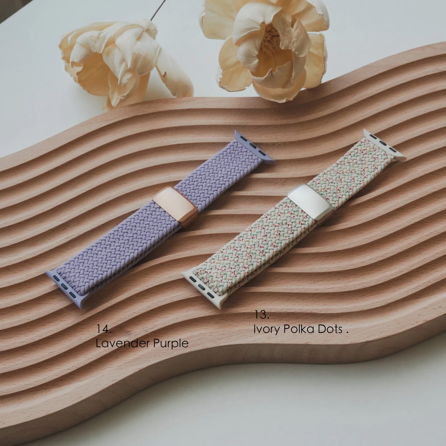 Elastic nylon magnetic closure breathable Apple Watch strap