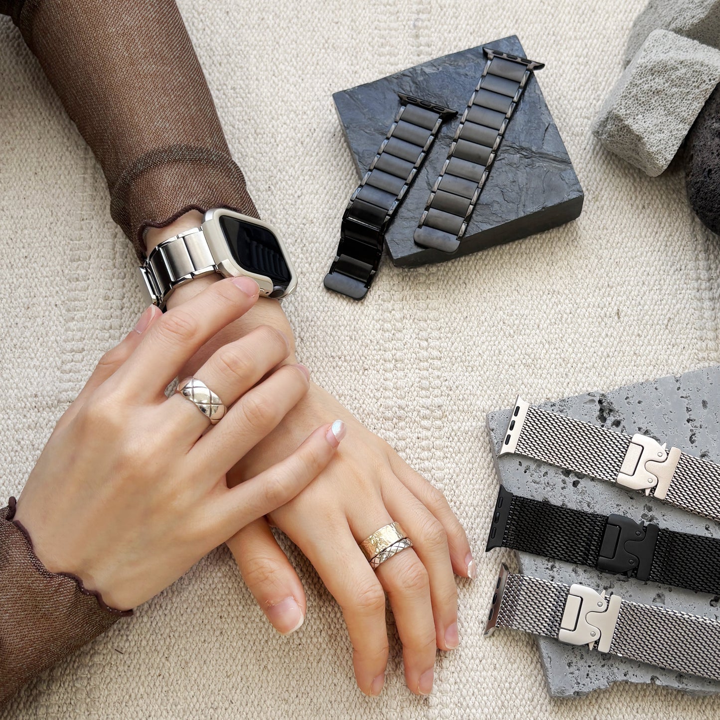 Metal Armor Magnetic Apple Watch Band