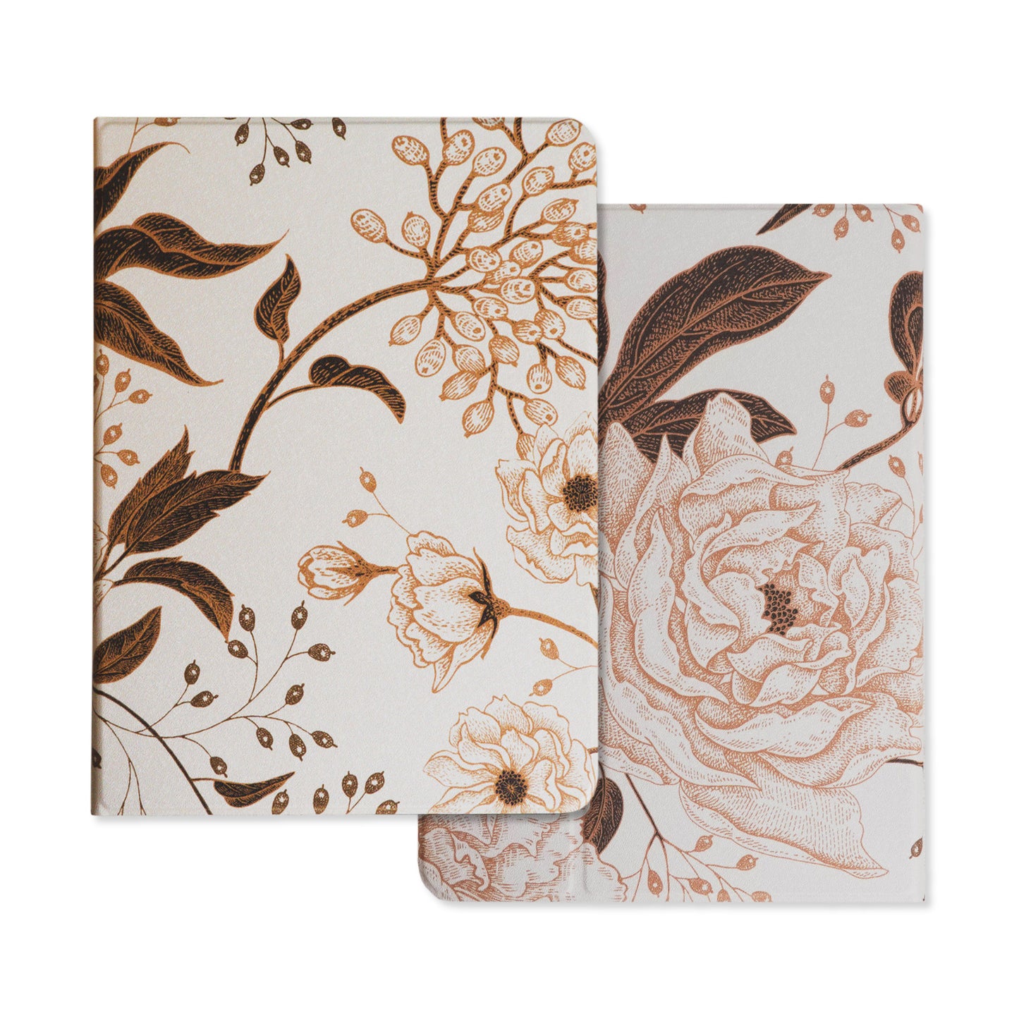 Thisisus Design - Vintage Classical Floral Pencil Magnetic Holder iPad Case