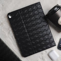 Leather Series & Dark Wide Knit with Pencil Holder iPad Case