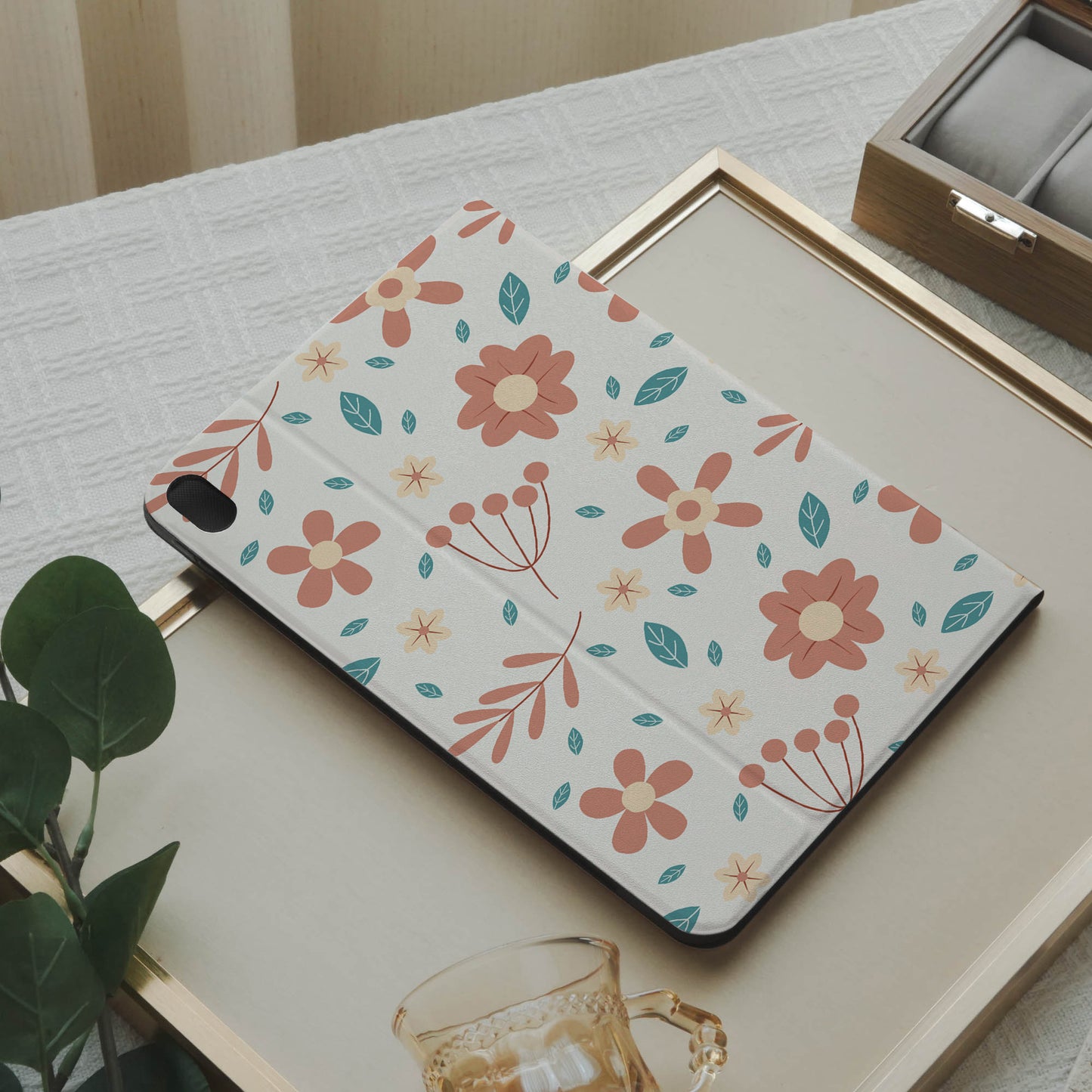 Design Blossom Breeze Pencil Magnetic Pen Slot iPad Protective Case