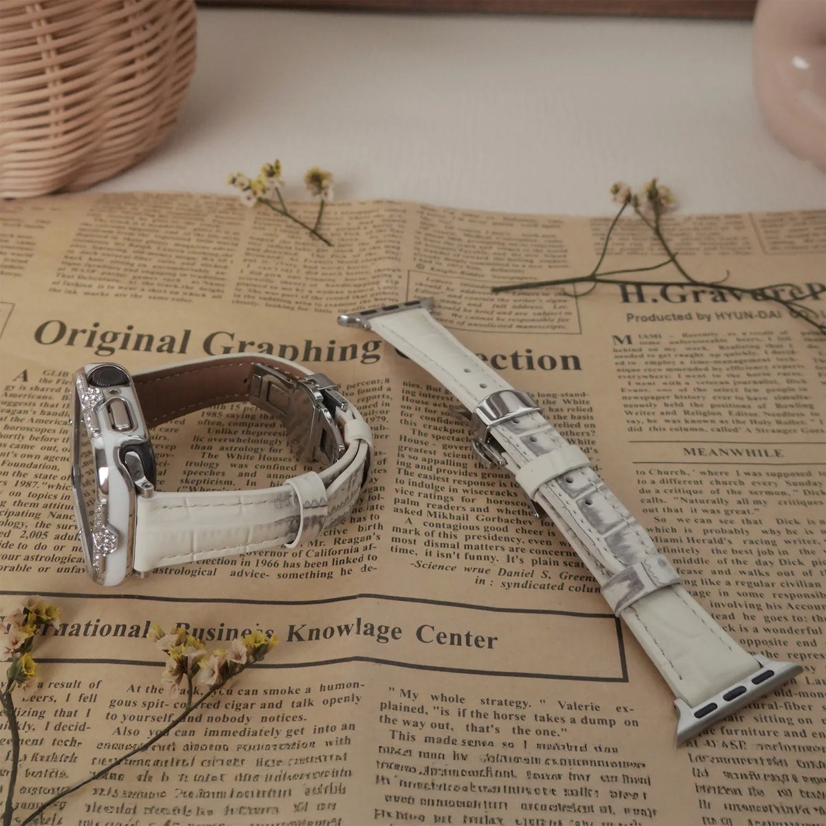 Crocodile Embossing Leather Apple Watch Band