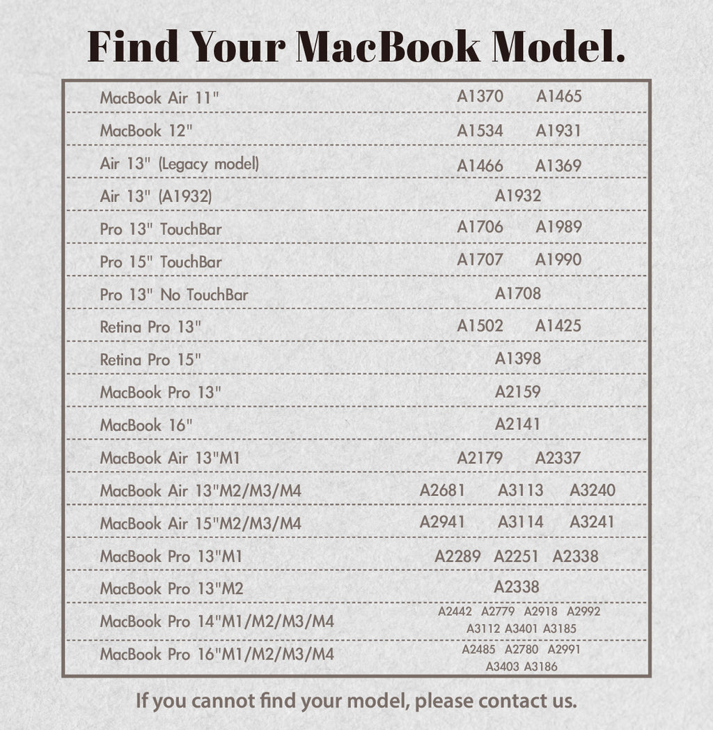 Hazelnut Macbook Keyboard Cover