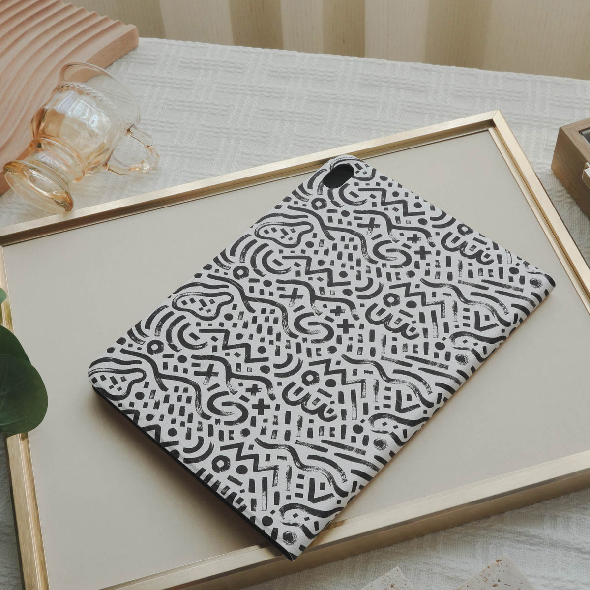 Design Addition, subtraction, multiplication, division Pencil Magnetic Pen Slot iPad Protective Case