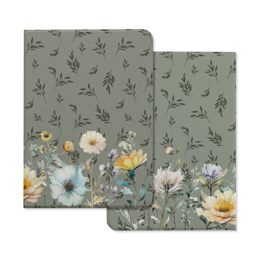 Design Floral Whispers Pencil Magnetic Pen Slot iPad Protective Case