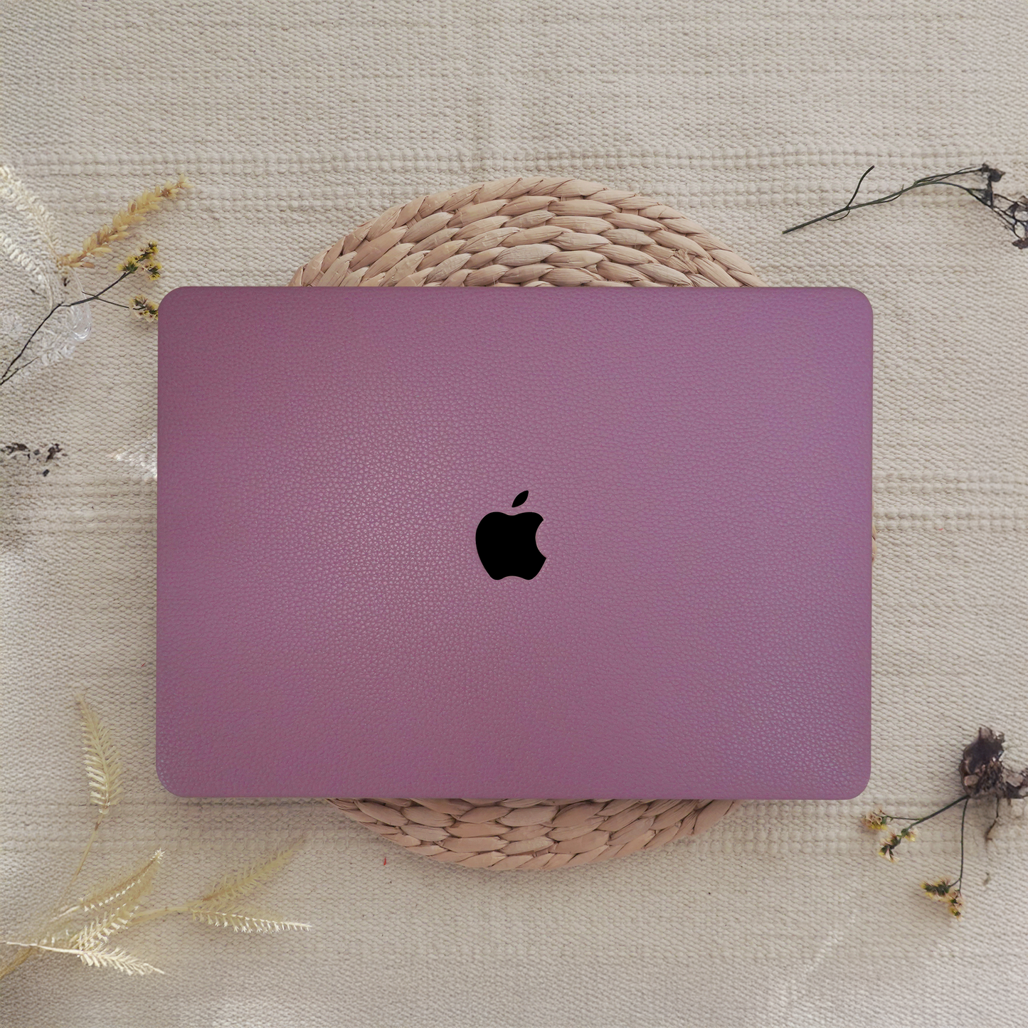 Lychee Texture Deep Purple ♾ MacBook Case