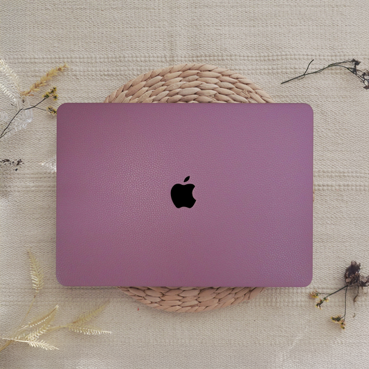 Lychee Texture Deep Purple ♾ MacBook Case