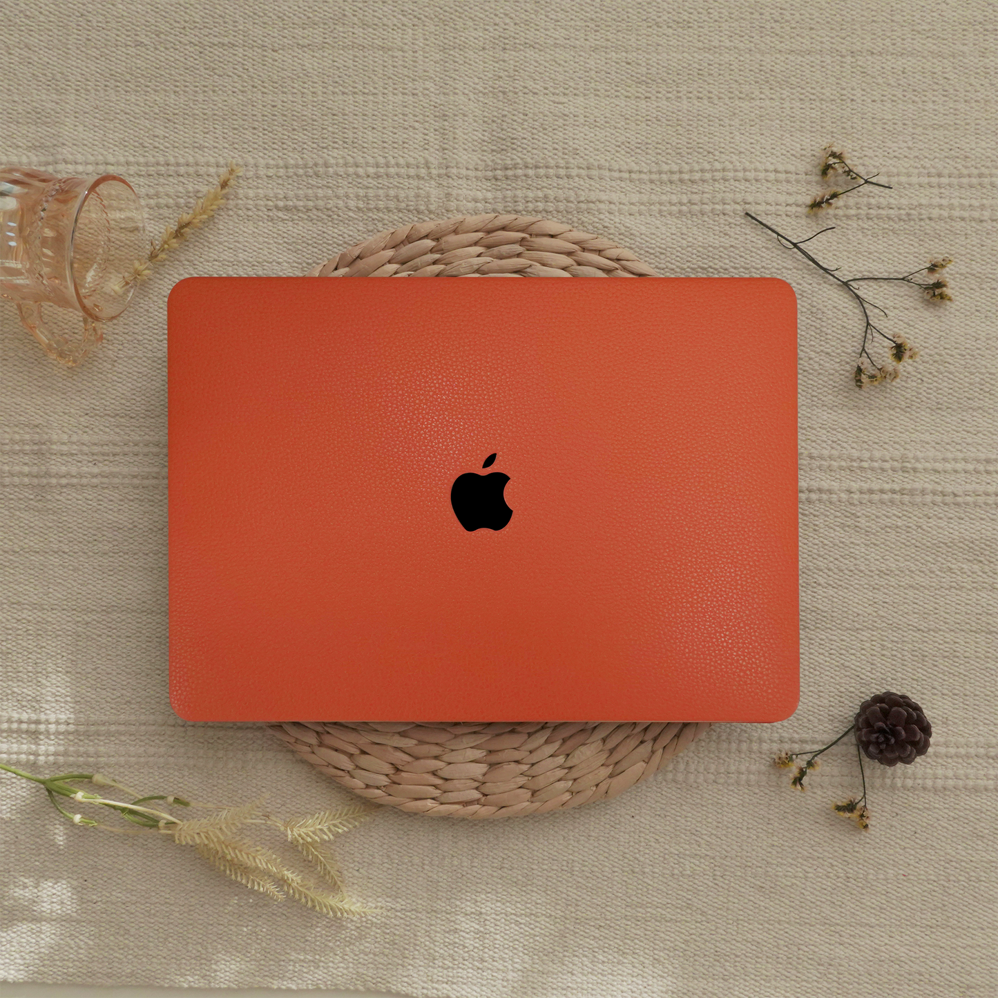 Lychee Texture Bright Orange ♾ MacBook Case