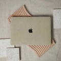 Wheat Suede Leather Macbook Case