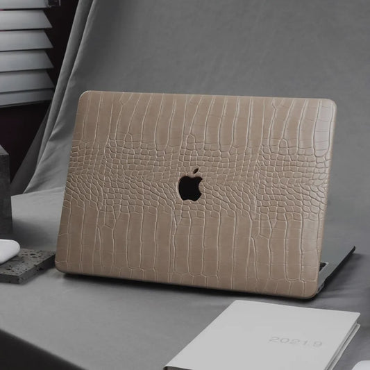 Morandi Crocodile Leather Macbook Case