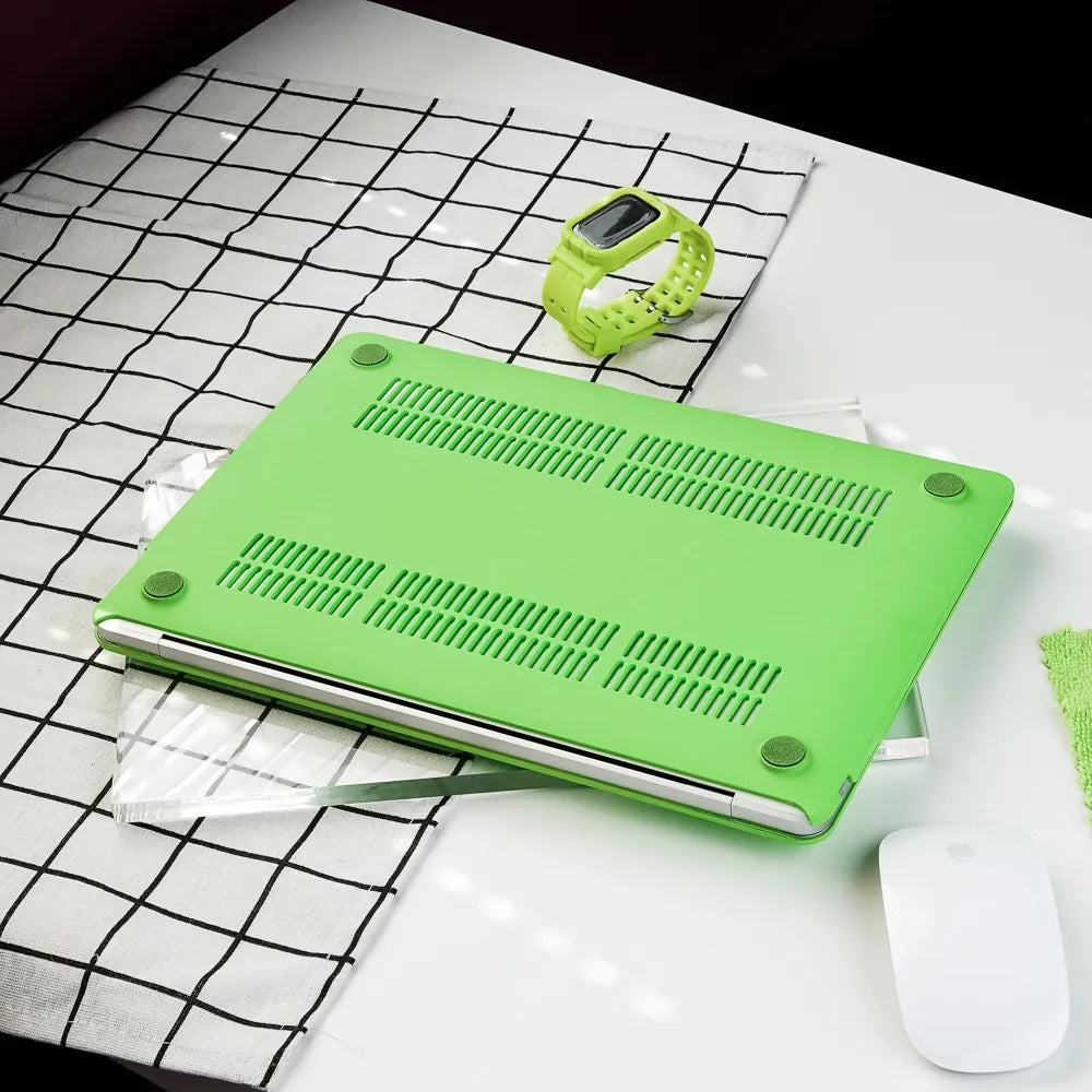 Fluorescent Green Frosted Macbook Case