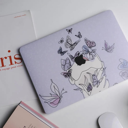 This Is Us Design - Colorful butterflies flying Macbook Case