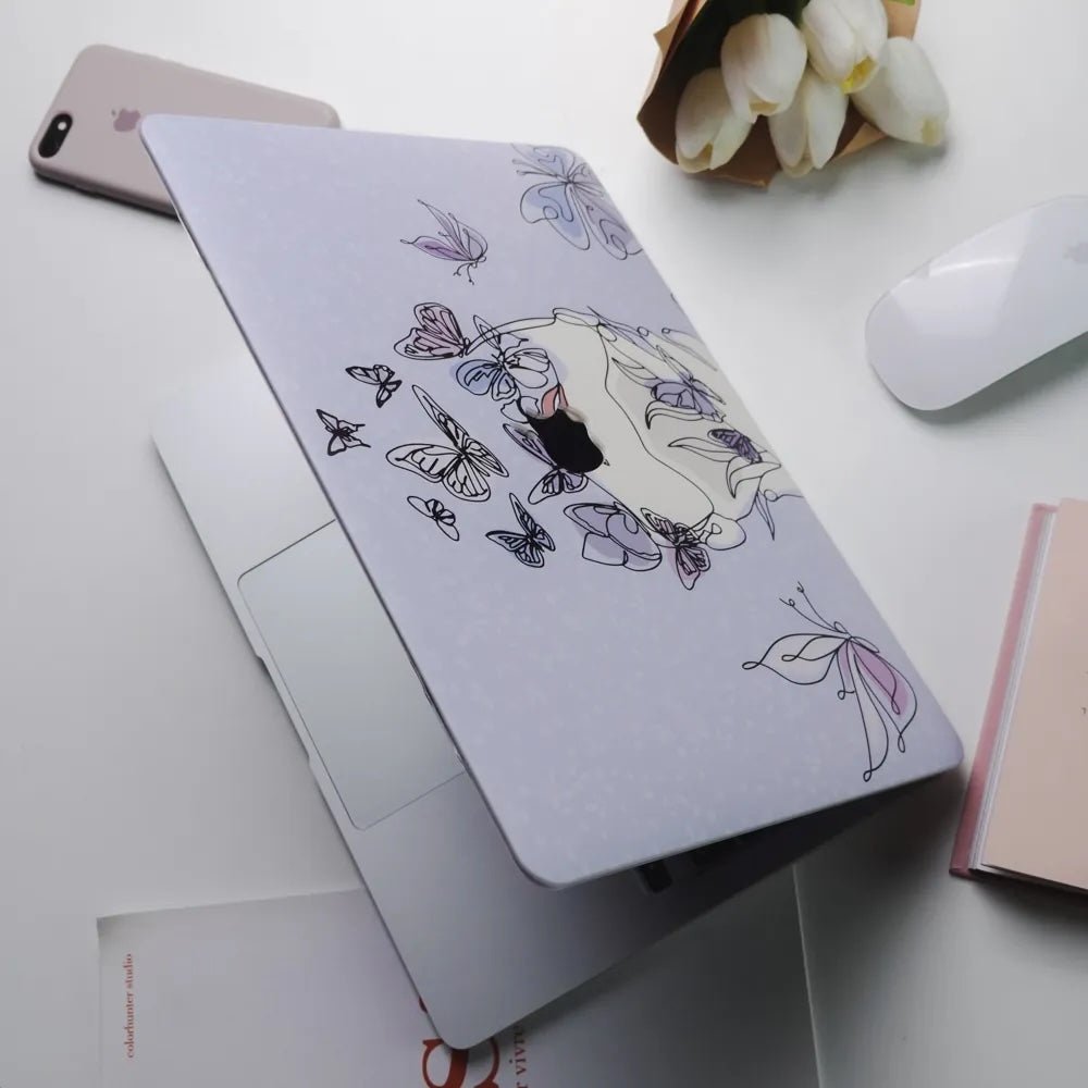 This Is Us Design - Colorful butterflies flying Macbook Case