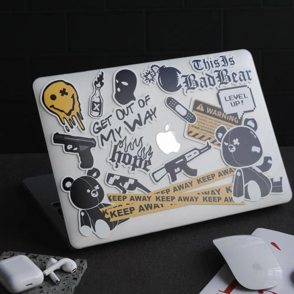 This Is Us Design - Bad Bear Stickers Macbook Case