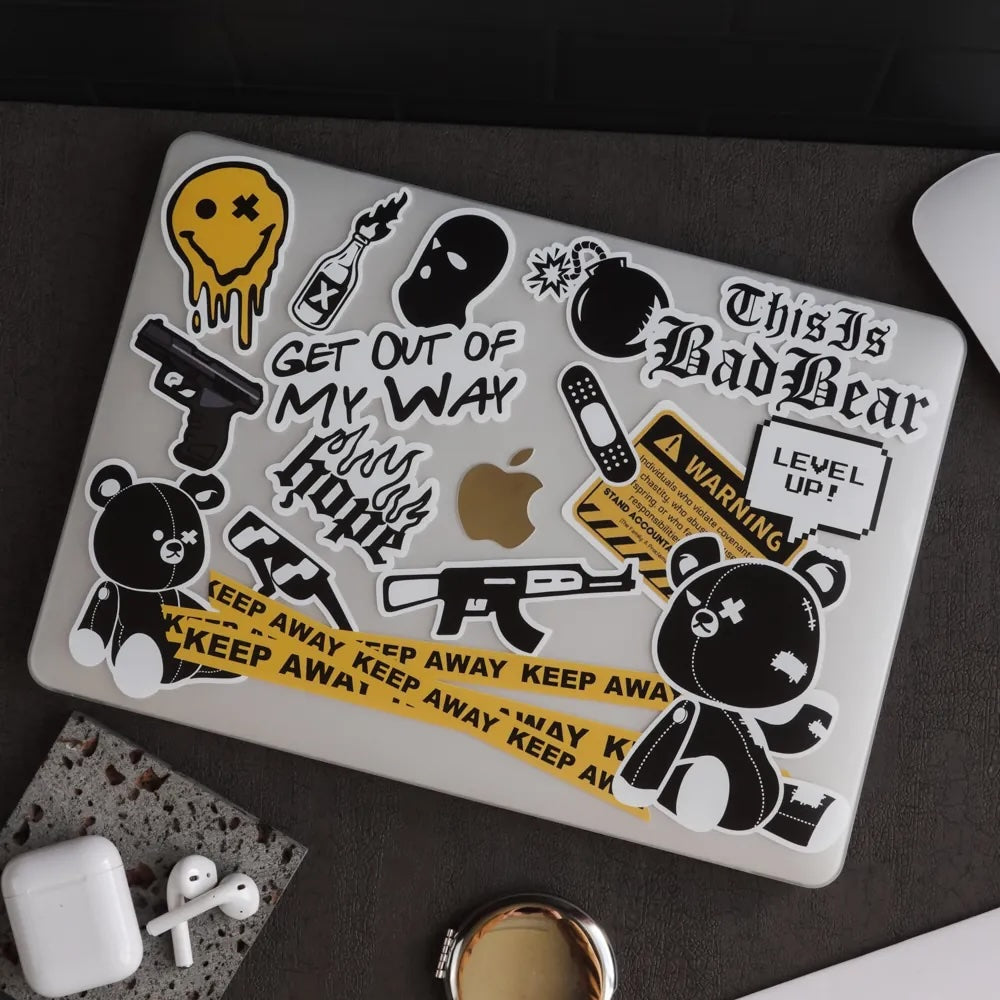 This Is Us Design - Bad Bear Stickers Macbook Case