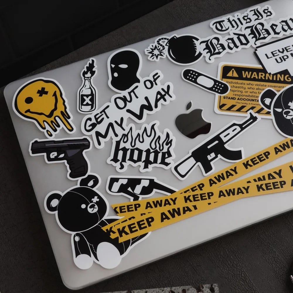 This Is Us Design - Bad Bear Stickers Macbook Case