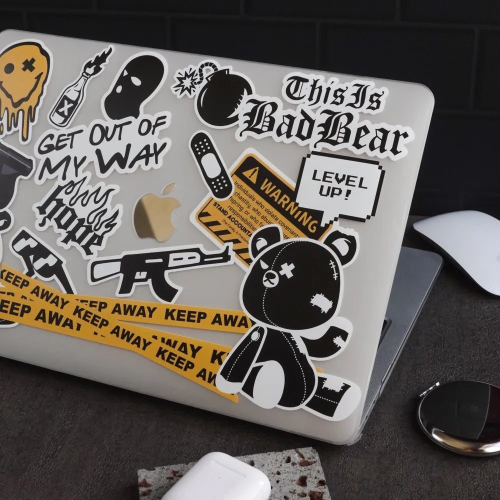 This Is Us Design - Bad Bear Stickers Macbook Case