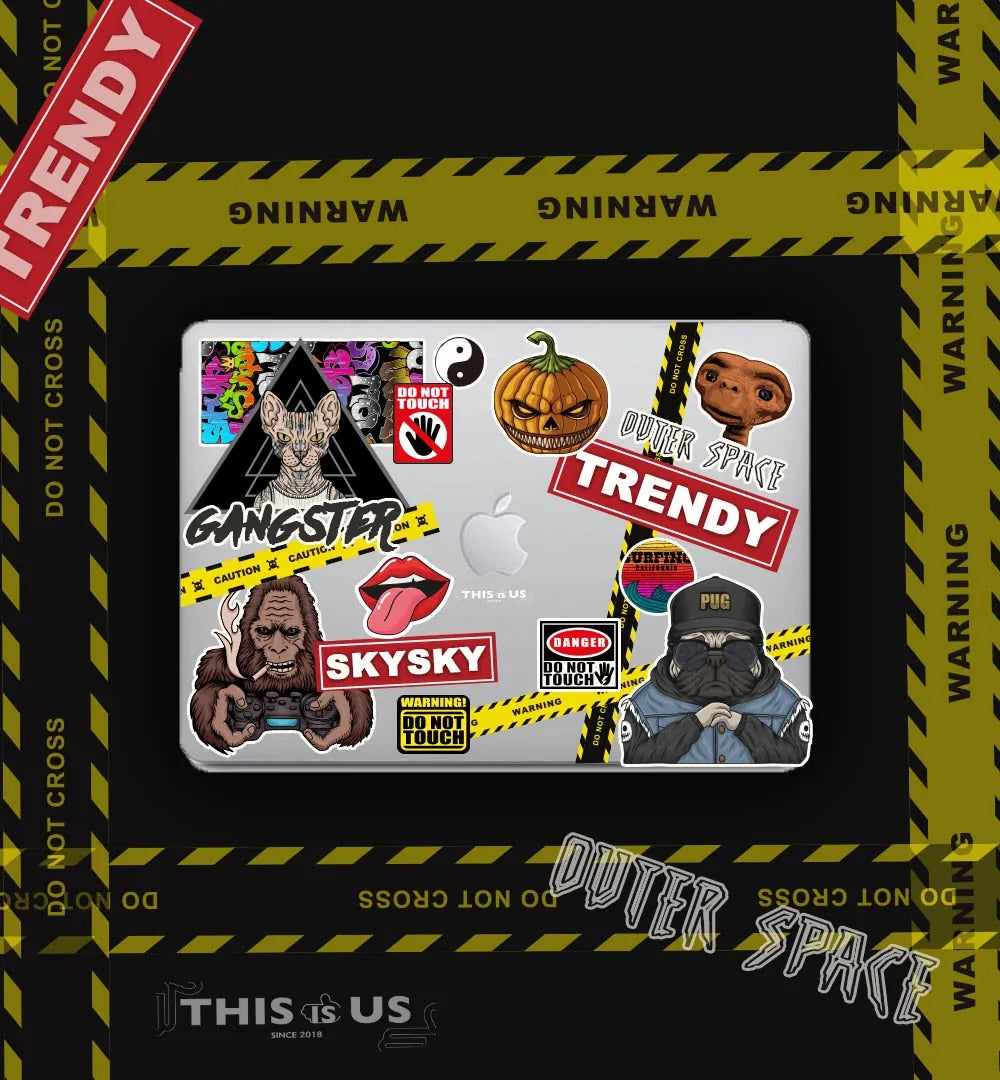 This is us design series Trend Sticker Macbook case