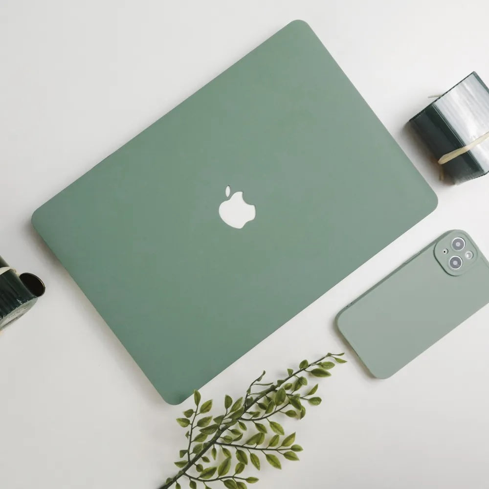 Turquoise Green Frosted Macbook Case