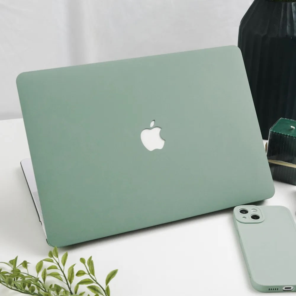 Turquoise Green Frosted Macbook Case