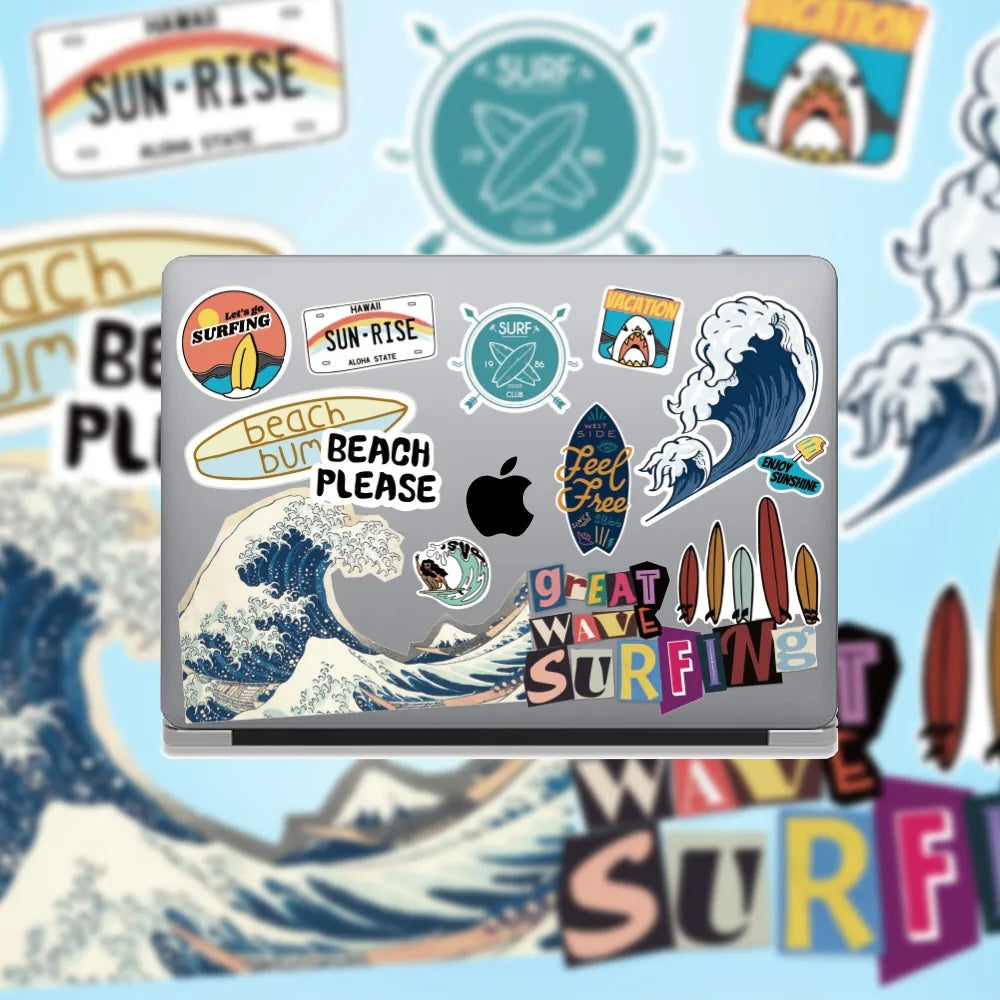 This Is Us Design - Wave Stickers Macbook Case