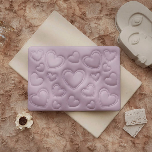 Puffy Heart Lilac ♾ Textured MacBook Case