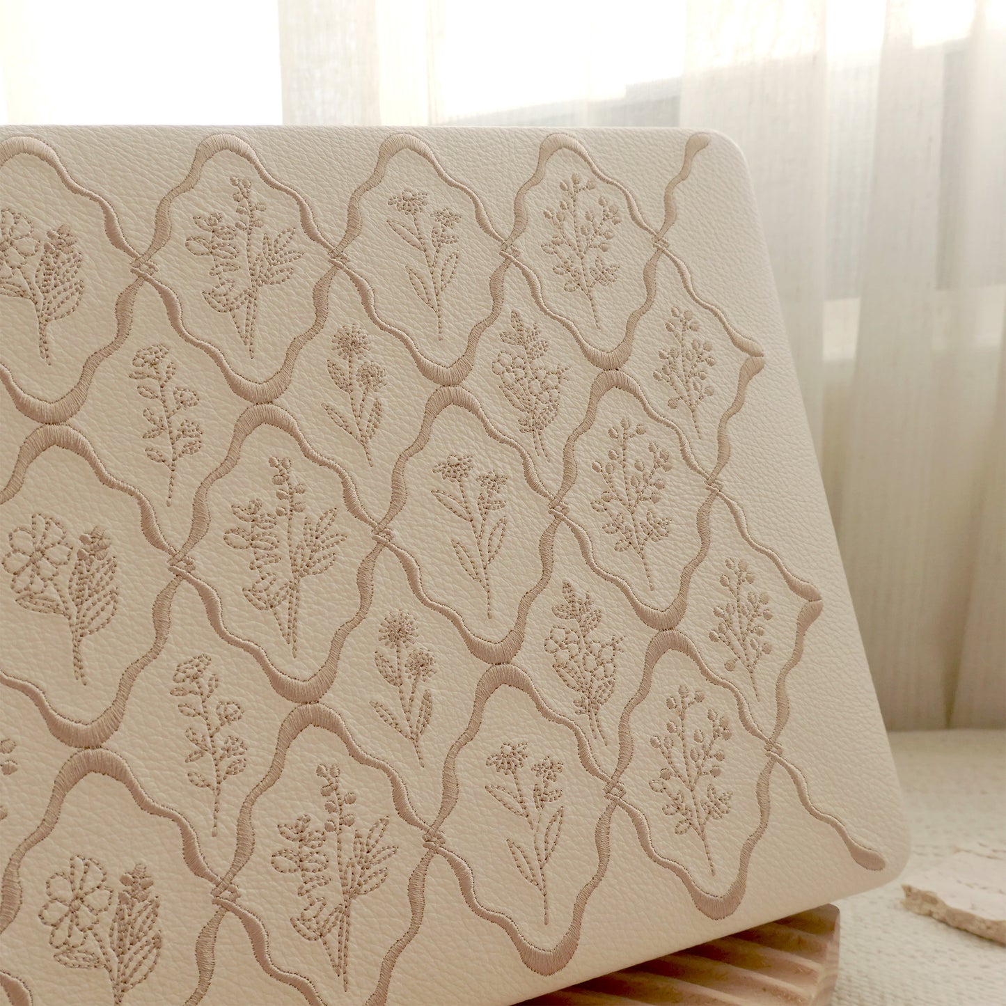 Embossed Flora Light Brown MacBook Case