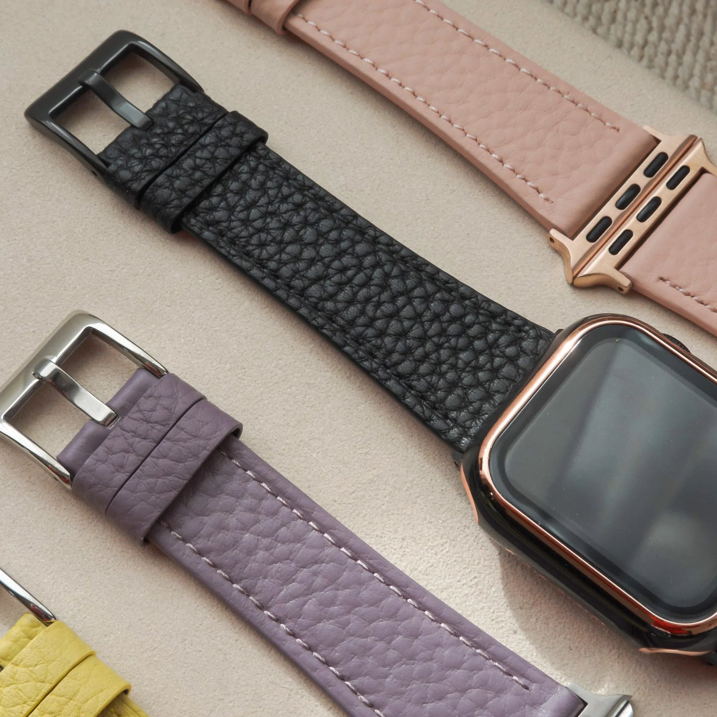 Classic Lychee Grain Leather Apple Watch Band