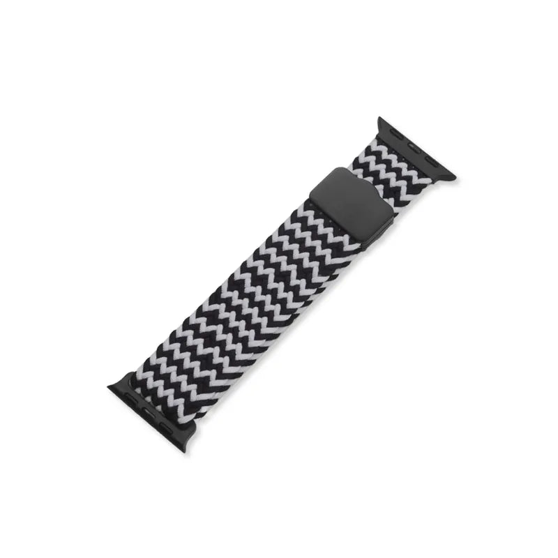 Elastic nylon magnetic closure breathable Apple Watch strap