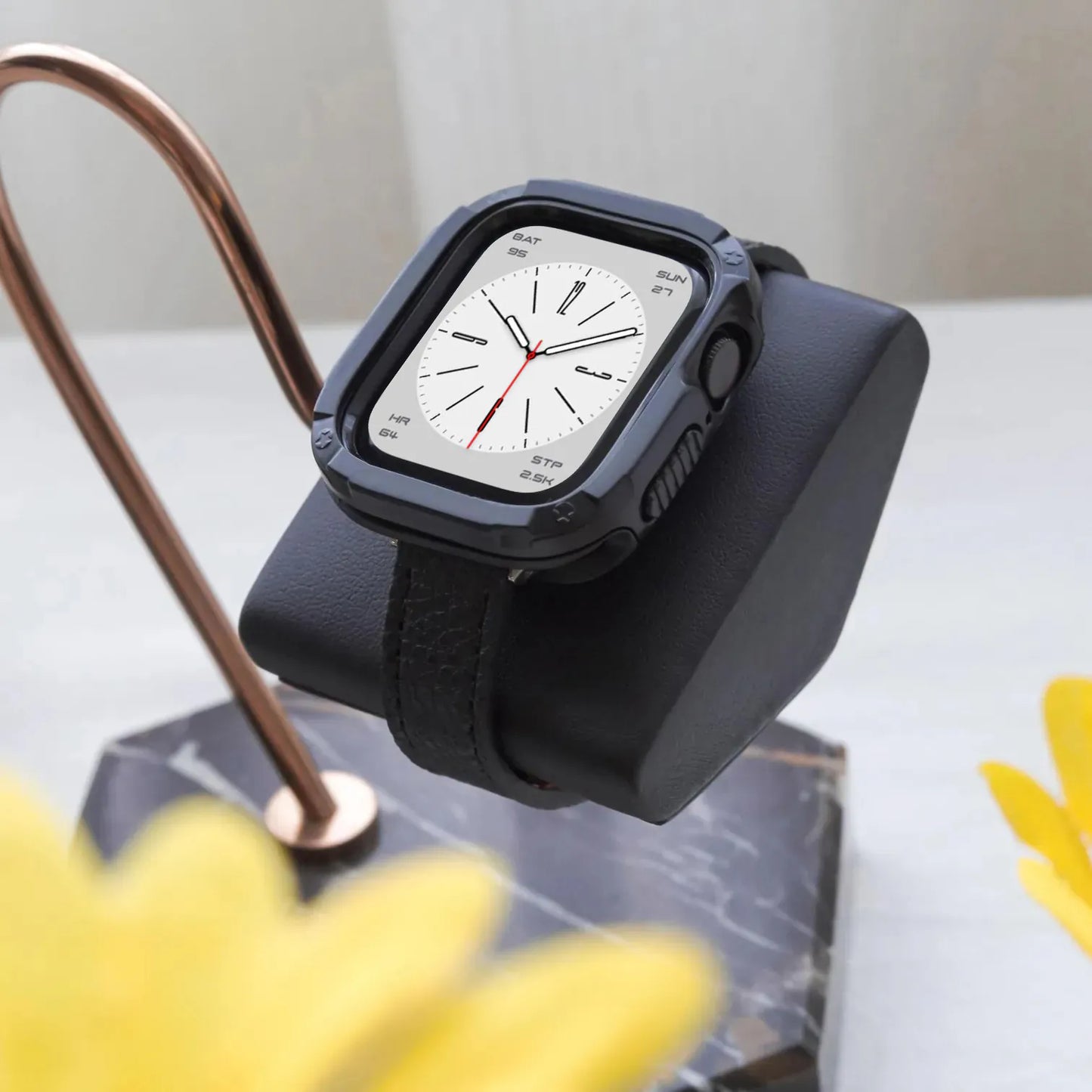 Modern Metal Coating Detachable Apple Watch Case
