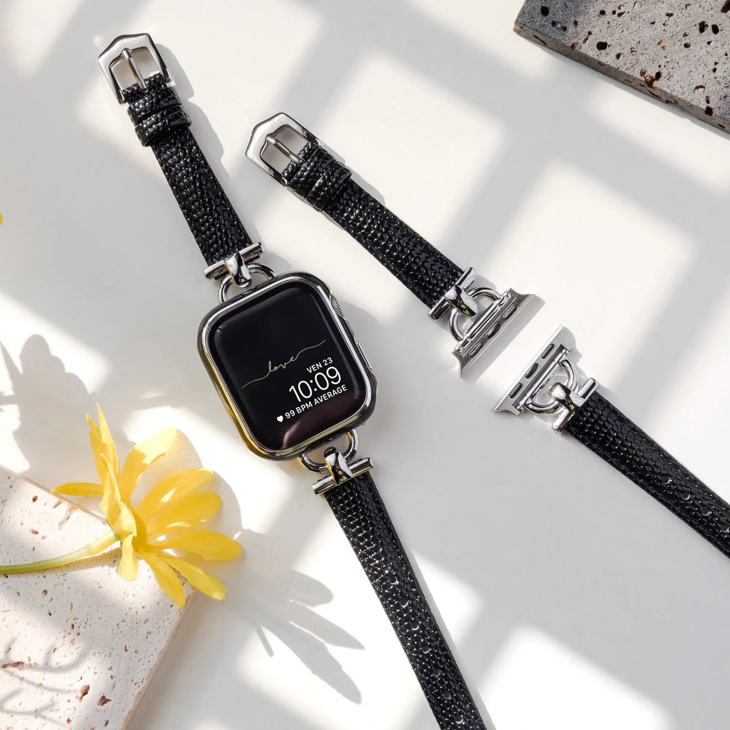Cloisonné style Protective Case/Tempered Film Combo & Apple Watch Protective Case