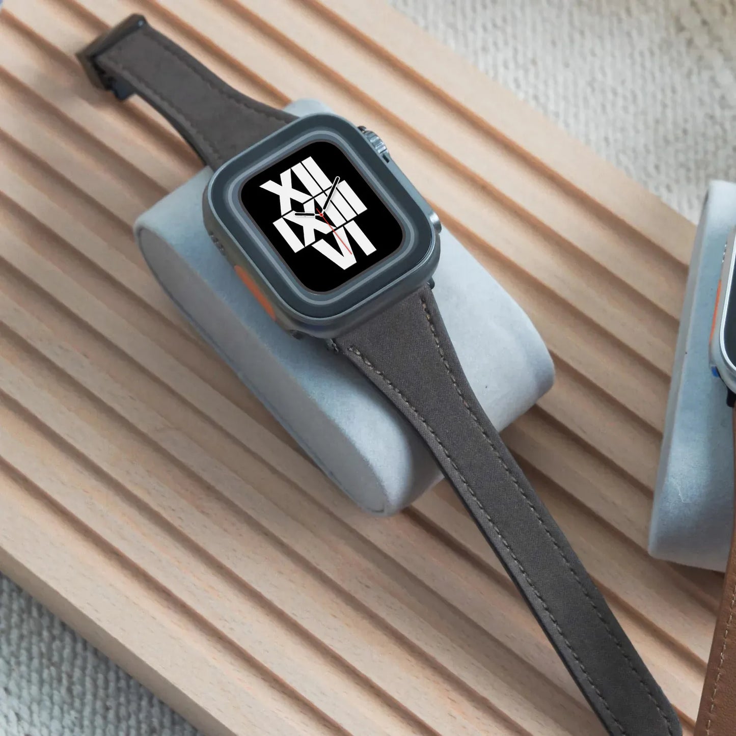 Denim Weave Magnetic Leather Apple Watch Band