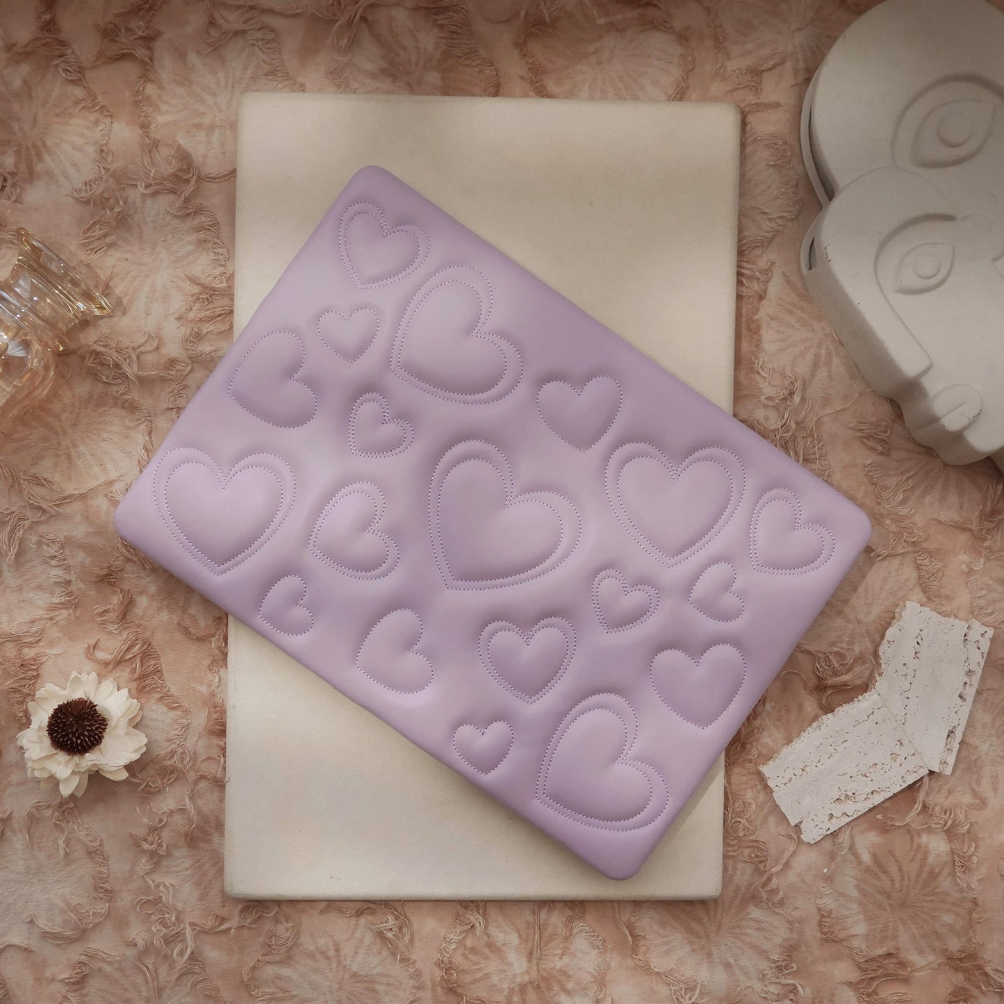 Puffy Heart Lilac ♾ Textured MacBook Case
