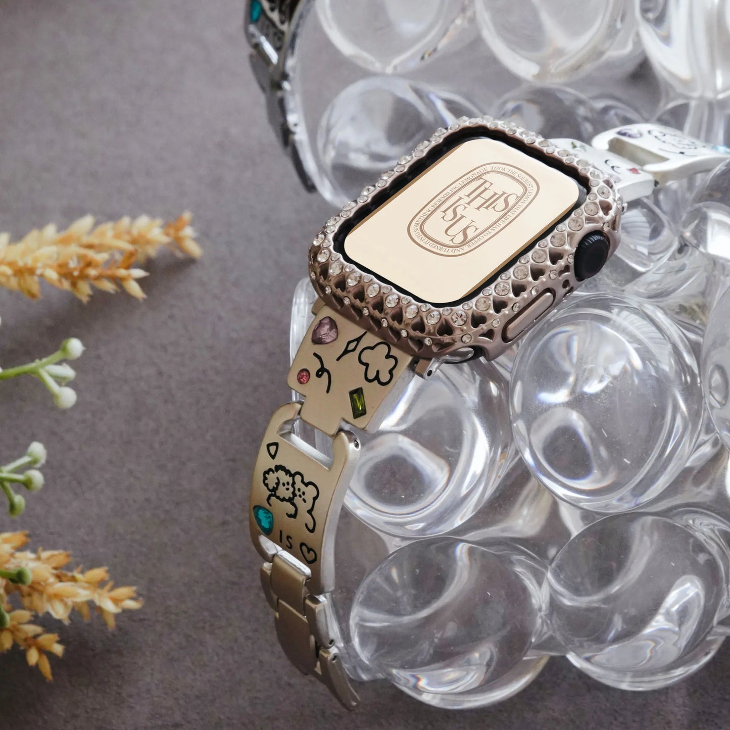 Metallic Diamond-style Premium Protection Case for Apple Watch