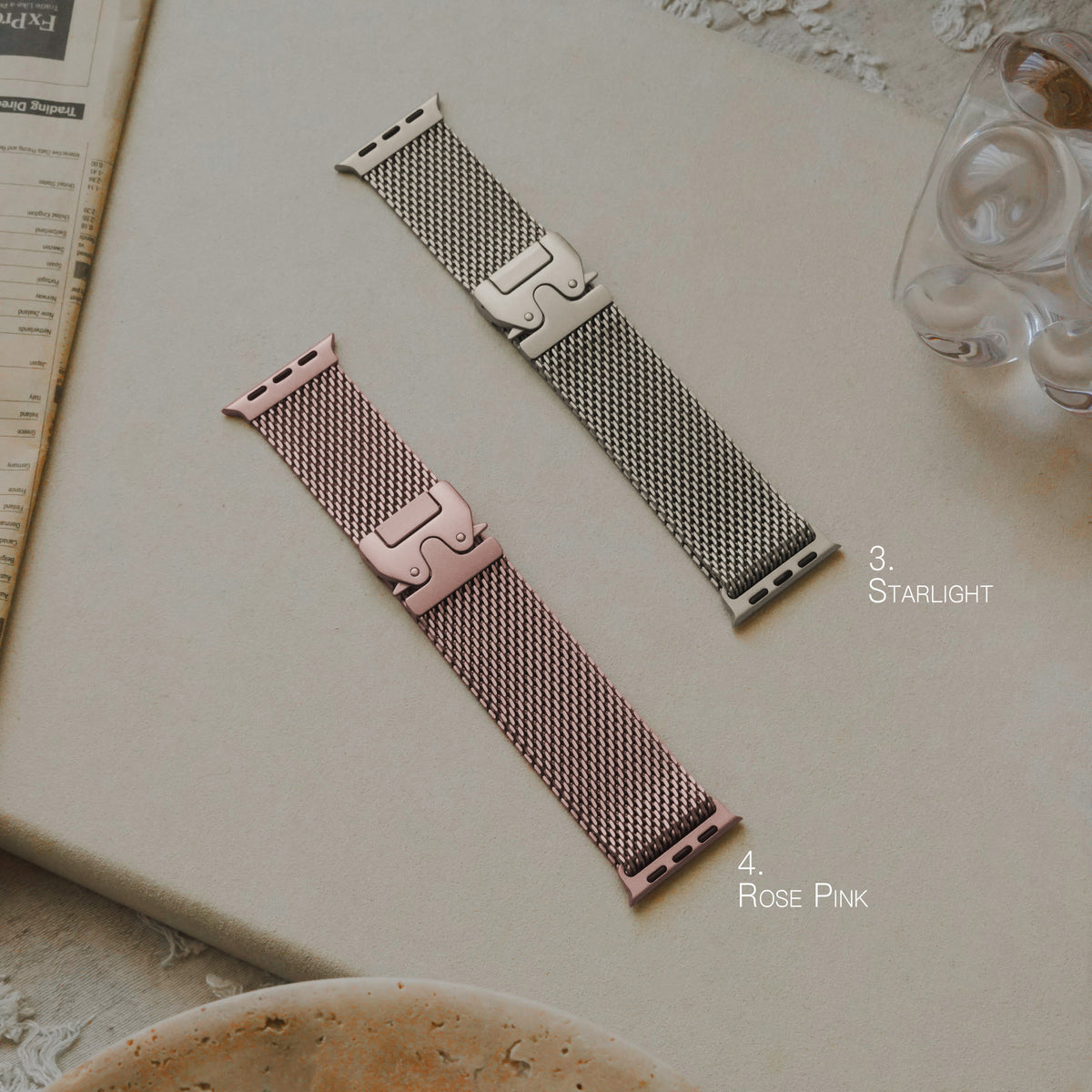 Milanese metal clasp Apple Watch Band