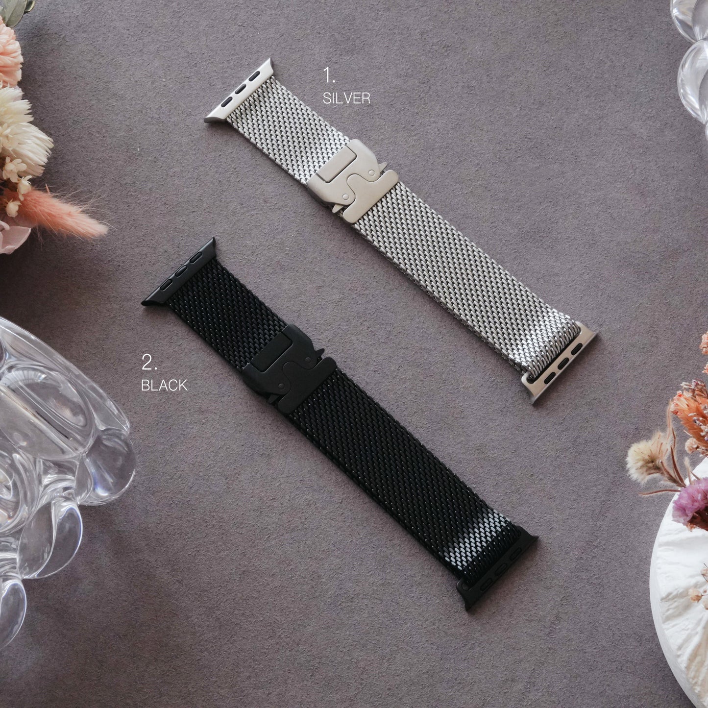 Milanese metal clasp Apple Watch Band