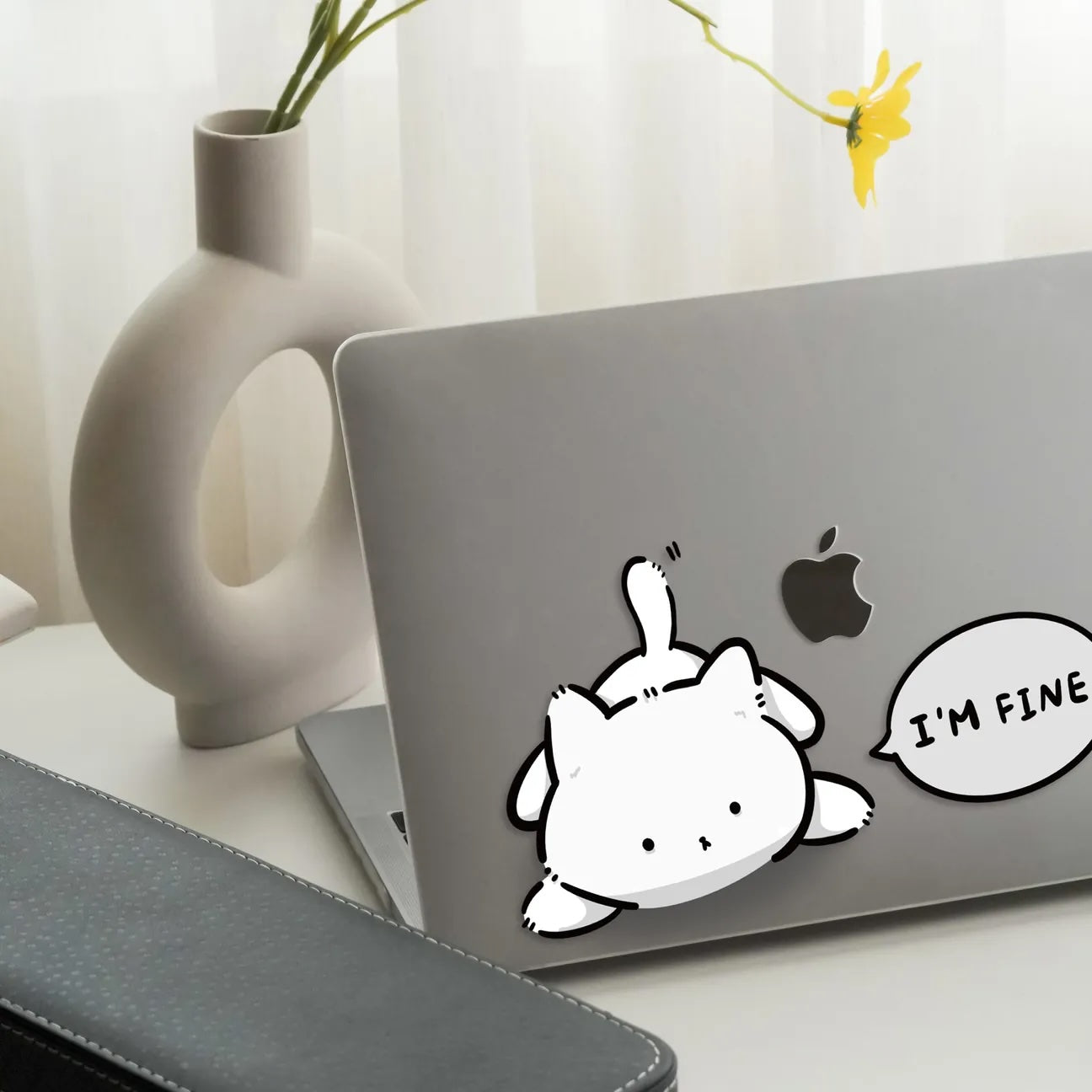 This Is Us Design - I'm Fine Cat Macbook Case