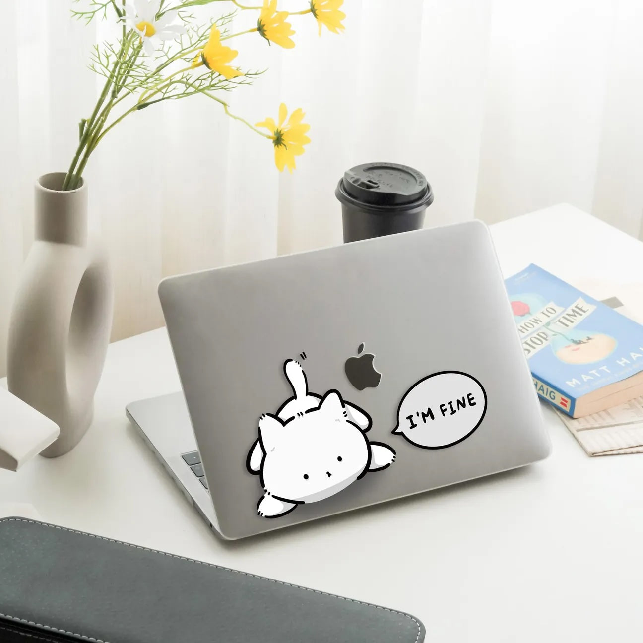 This Is Us Design - I'm Fine Cat Macbook Case