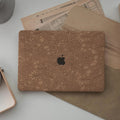Chocolate Embossed Floral Leather Macbook Case