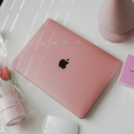 Clearance - Cream Series Glossy Pink Macbook Case