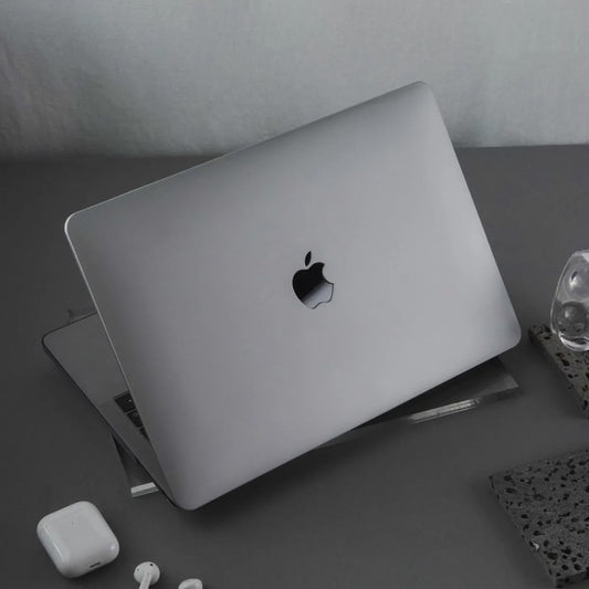 Cream Silver Macbook Case