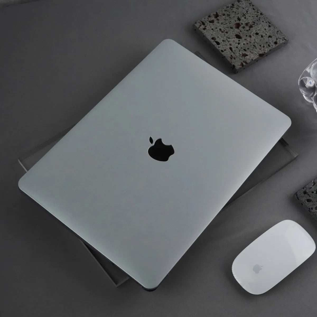 Cream Silver Macbook Case