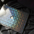 Silver Gradient Color Leather Macbook Case