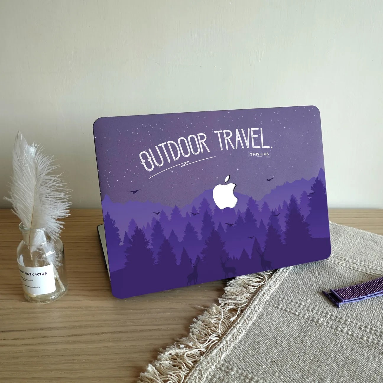 This is us design Outdoor night Macbook case