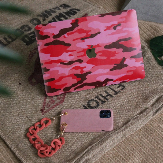 This is us design series Camouflage RED Macbook case