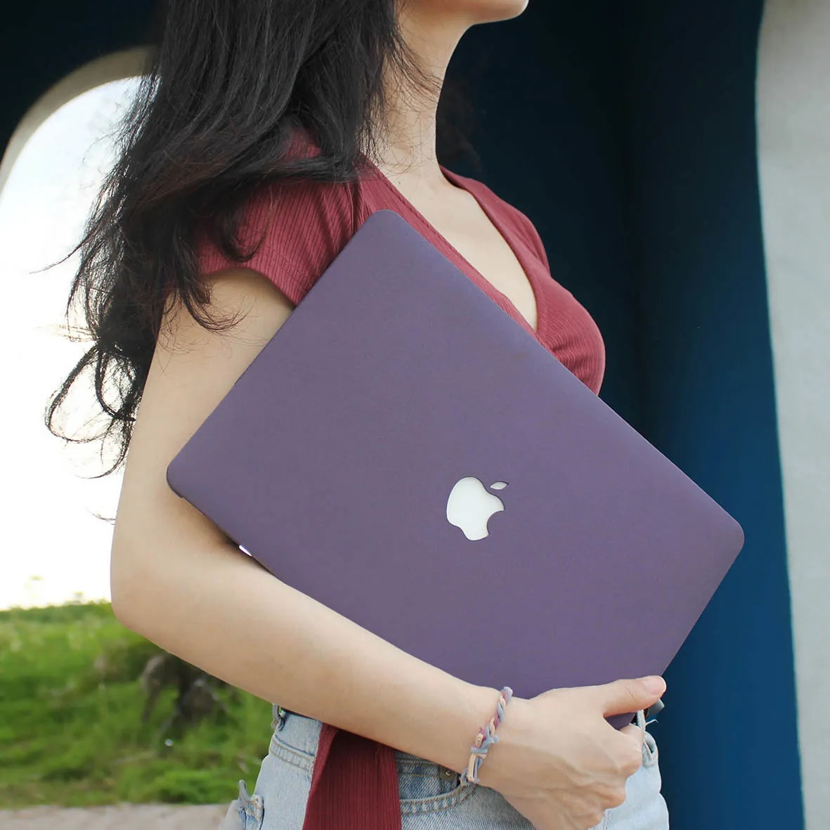 Cool Purple Frosted Macbook Case